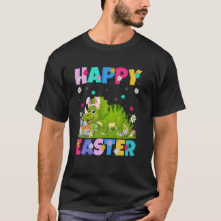 T-shirt Triceratops Dinosaure Joyeuses Pâques Chasse aux œ