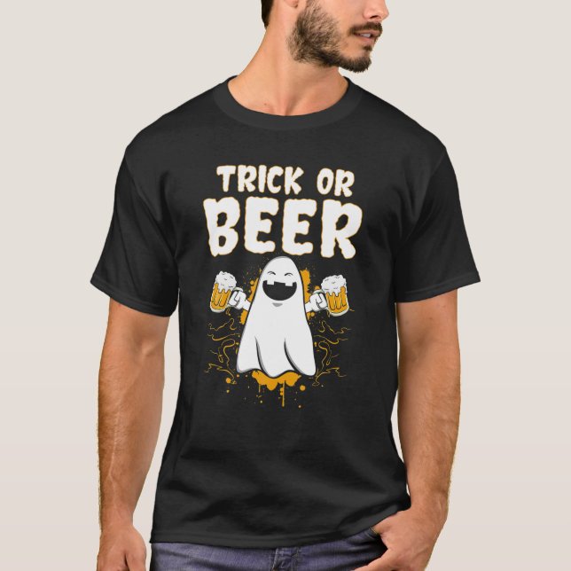 T-shirt Trick or beer (Devant)