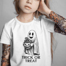 Trick or Treat Ghost - Halloween Candy Bucket