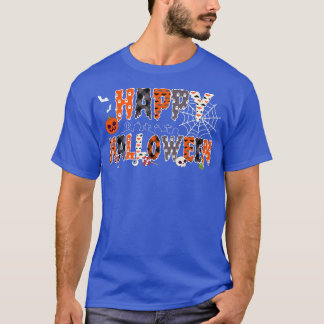 T-shirt Trick or Treat Halloween Chemise Citrouille Happy 