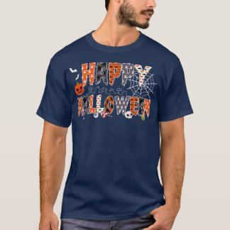 T-shirt Trick Or Treat Halloween Shirt Pumpkin Happy Hallo