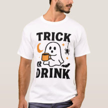 Trick ou Boire Drôle Halloween Fantôme