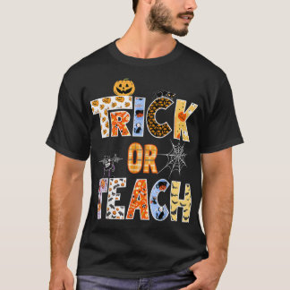 T-shirt Trick Ou Enseigner Halloween Témoignages De Profes