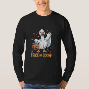 T-shirt Trick ou oie Éffrayante Halloween Goose