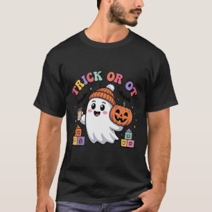 T-shirt Trick Ou Ot Éffrayant Ghost Hall D'Ergothérapie