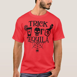 T-shirt Trick Ou Tequila Funny Halloween Party Tequila Sho