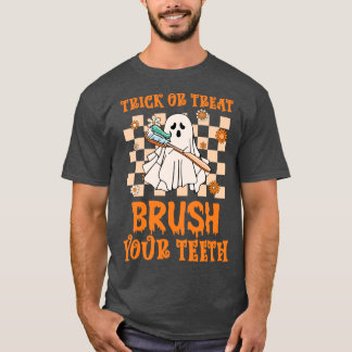 T-shirt Trick ou traiter brosse vos dents Dental Halloween