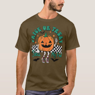T-shirt Trick Ou Traiter L'Odeur Mes Pieds Pumkin Saison É