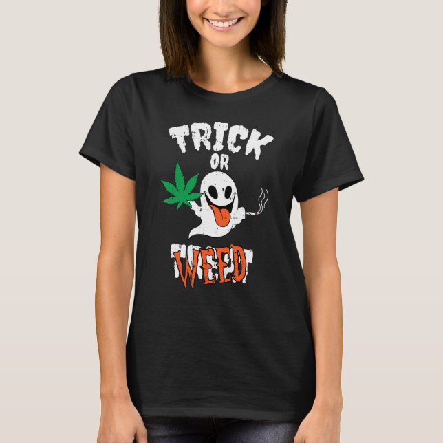 T-shirt Trick Ou Treat Ghost Weight Costume joint Easy Hal (Devant)