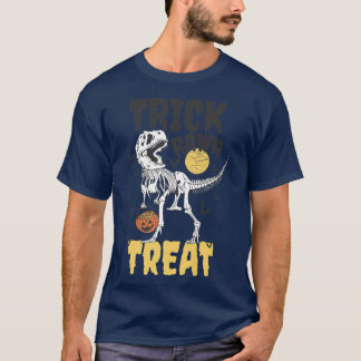 T-shirt Trick Rawr Treat Dinosaur Halloween TRe Skeleton 