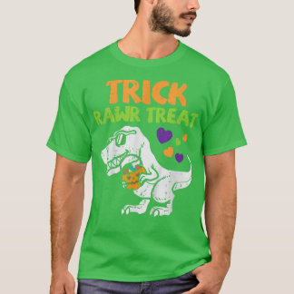 T-shirt Trick Rawr Treat Dinosaur Tre Toddler Boys Hallowe