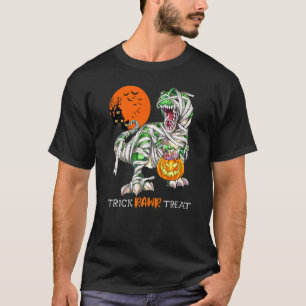 T-shirt Trick Rawr Treat Mummy Dinosaur Rex Halloween Pump