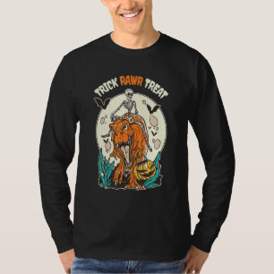 T-shirt Trick Rawr Treat T Rex Dinosaur Et Skeleton Hallo