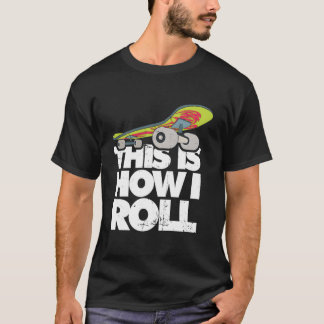 T-shirt Tricks de skateboard en demi-lune Sports extrêmes 
