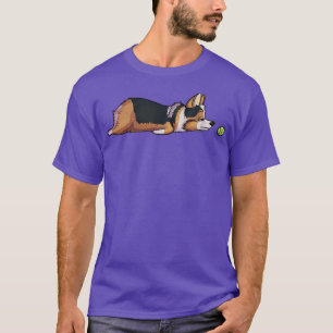 T-shirt Tricolore de Tête de Redhead Lazy