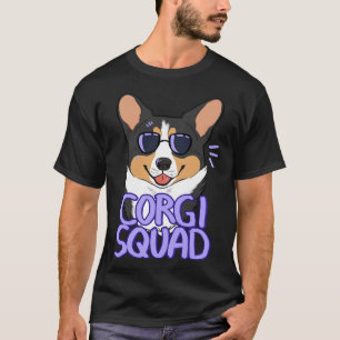 T-shirt Tricolore noir Corgi Squad