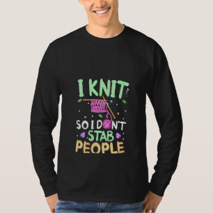 T-shirt Tricot Crochet Fer Knitter I Knit So I D