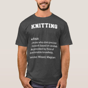 T-shirt Tricot Définition Drôle Tricot Citation Cool cadea