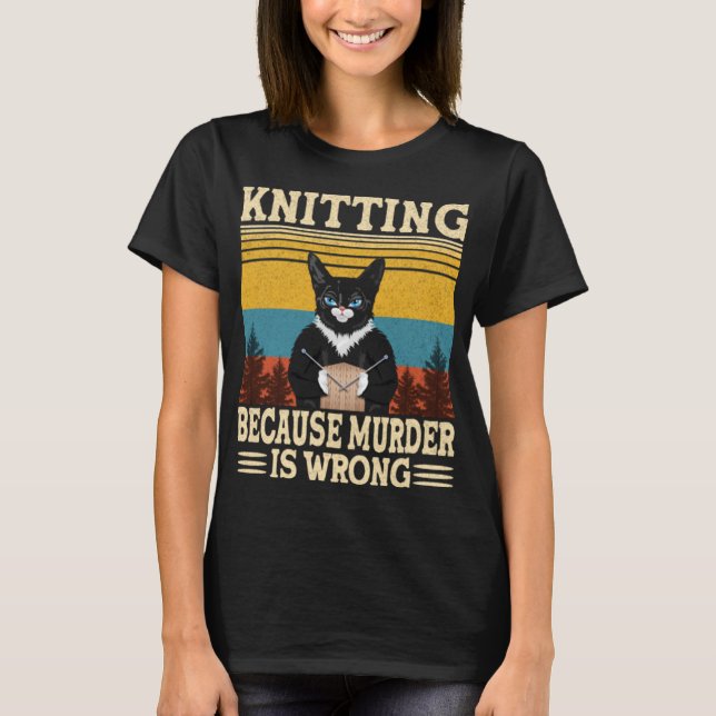 T-shirt Tricot Parce Que Le Meurtre Est Une Erreur De Tric (Devant)