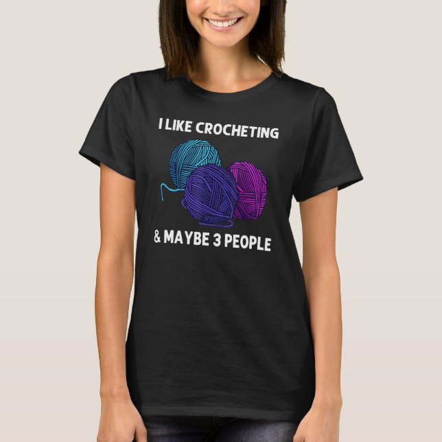 T-shirt Tricot Pour Hommes Femmes Fils Crochet _8 (Devant)