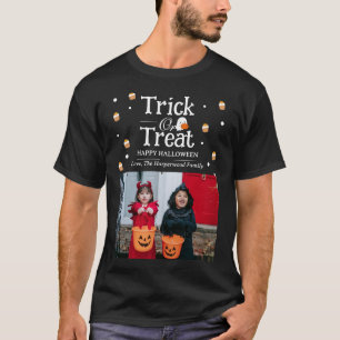T-shirt Tricoter ou traiter Éffrayant Halloween famille Ph