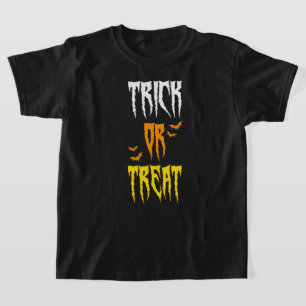 T-shirt tricoter ou traiter les chauves-souris rétro hallo
