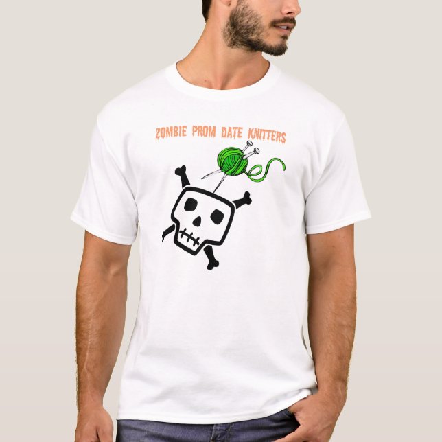 T-shirt Tricoteuses de date de bal d'étudiants de zombi (Devant)