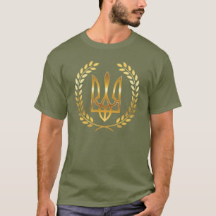 T-Shirt Trident Doré Guerrier d'Ukraine