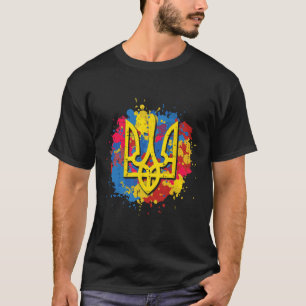 T-shirt Trident Tryzub ukrainien hommes femmes enfants