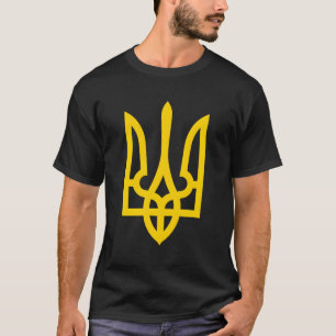 T-shirt Trident ukrainien jaune Tryzub