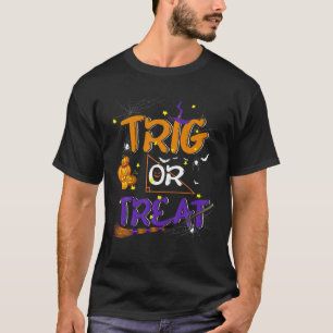 T-shirt Trier Ou Traiter Drôle Halloween Math Lover Match