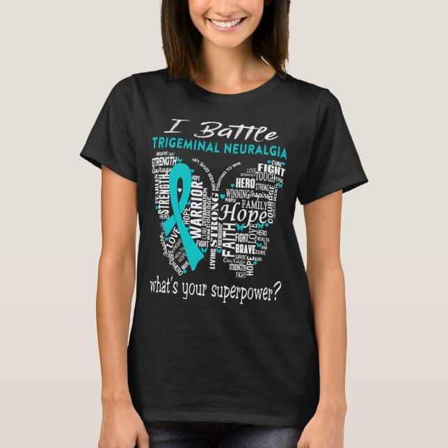 T-shirt Trigeminal Neuralgia Awareness Month Ribbon Gifts (Devant)
