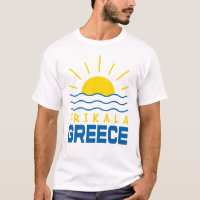 Trikala Grèce soleil et mer des vagues Blanc homme