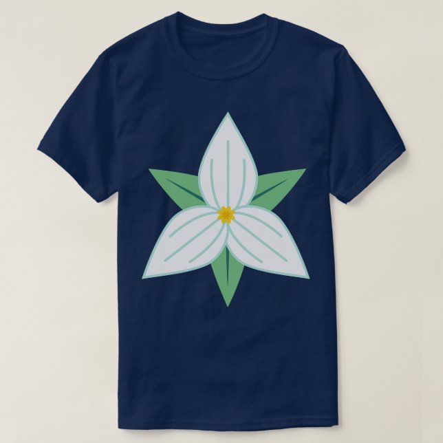 T-shirt Trillium coloré mignon (Design devant)