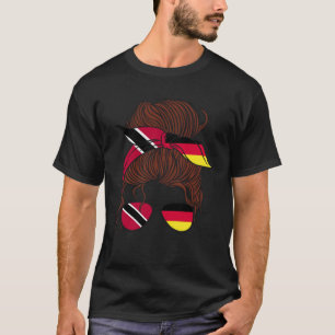 T-shirt Trinidad et Allemagne Mélanger moitié trinidadienn
