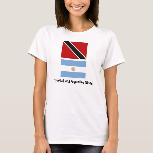 T-shirt Trinidad_flag, Argentina_flag, le Trinidad et Arg… (Devant)