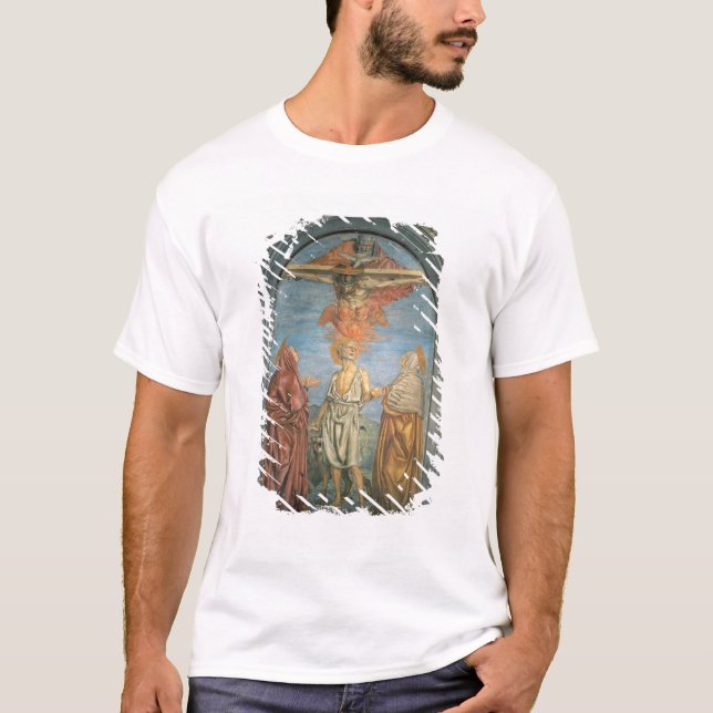T-shirt Trinité sainte avec St Jerome (fresque) (Devant)