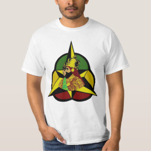 T-shirt Trinité sainte Haile Selassie Rastafari par clé