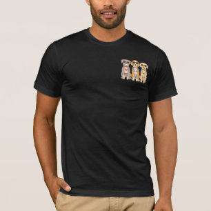T-shirt Trio de bikinis Beach Barkers avec attitude