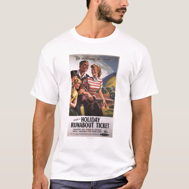 T-shirt Trio de famille sur l'épargne de vagabond de (Devant)