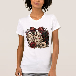 T-shirt Trio de Fantômes T‑Shirt Floral Halloween