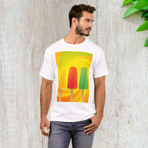 T-shirt Trio de sucettes glacées d'été Popsicles lumineuse