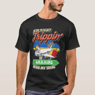 T-shirt Trip tout droit en Ukraine avec ma famille de trib