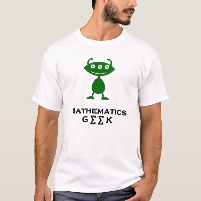 T-shirt Triple Eye Mathématiques Geek vert (Devant)