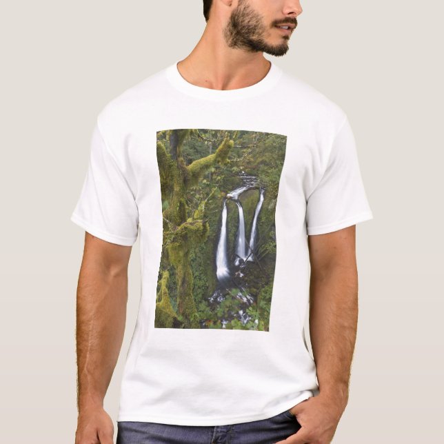 T-shirt Triple Falls, Columbia River Gorge (Devant)