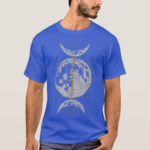 T-shirt Triple Lune Gothique Sorcière Wicca