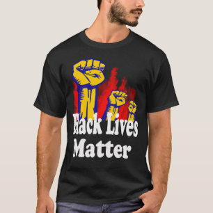 T-shirt Triple Poing Black Lives Matt BLM