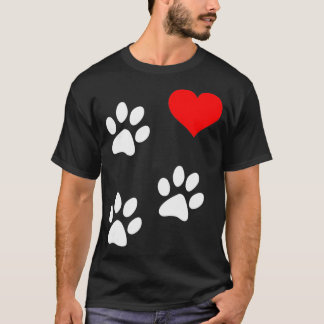 T-shirt Tripod print 3Legs Chien Amputee Love Paws Coeur