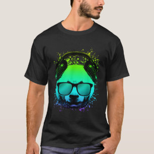 T-shirt Trippy Dj Bear Ravers Techno House Psychedelic Pan