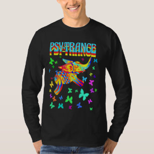 T-shirt Trippy Psy Trance Elephant Dj Raver Rave Party Edm
